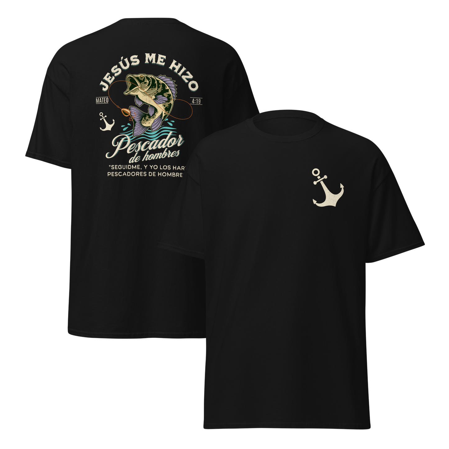 Camiseta “Jesús Me Hizo Pescador de Hombres” – Mateo 4:19