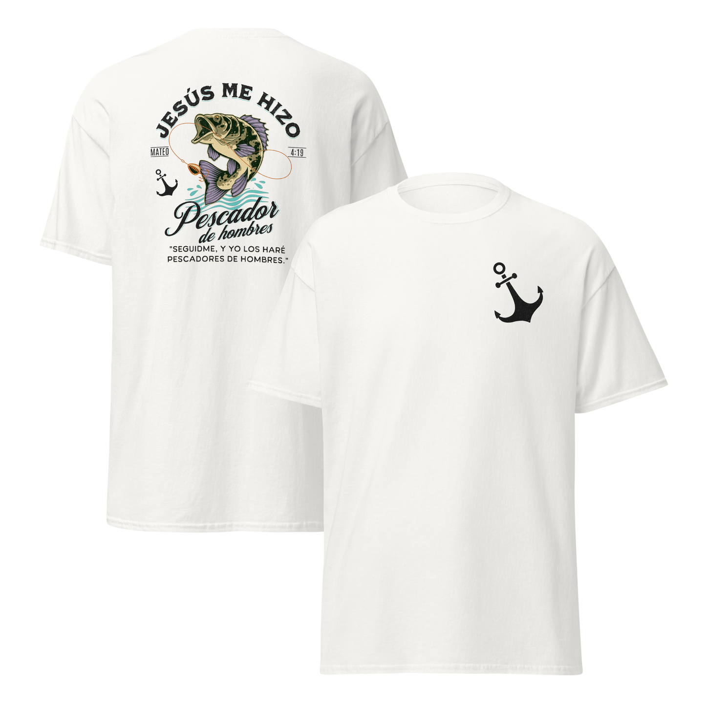 Camiseta “Jesús Me Hizo Pescador de Hombres” – Mateo 4:19